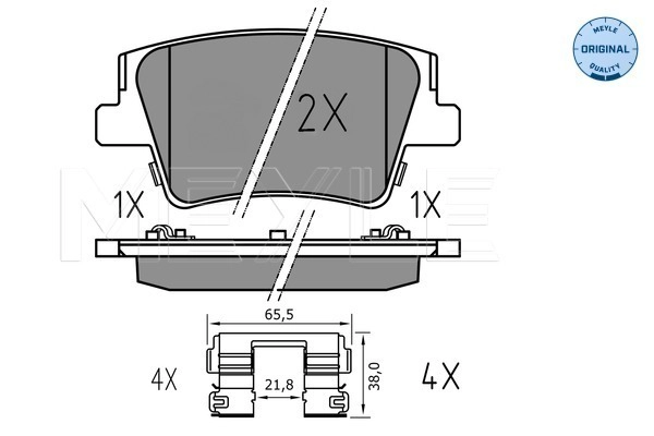Brake Pad Set, disc brake (025 240 0016)