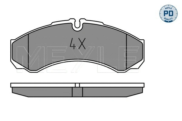 Brake Pad Set, disc brake (025 291 2117/PD)