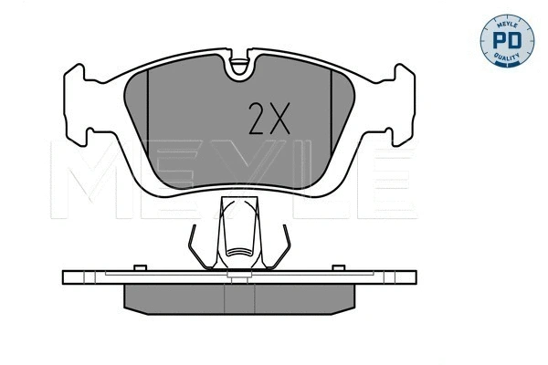Brake Pad Set, disc brake (025 232 8717/PD)