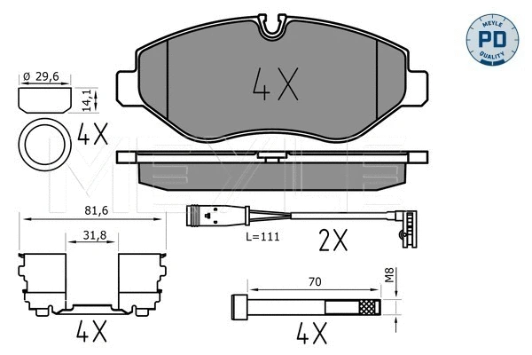 Brake Pad Set, disc brake