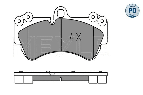 Brake Pad Set, disc brake (025 236 9217/PD)