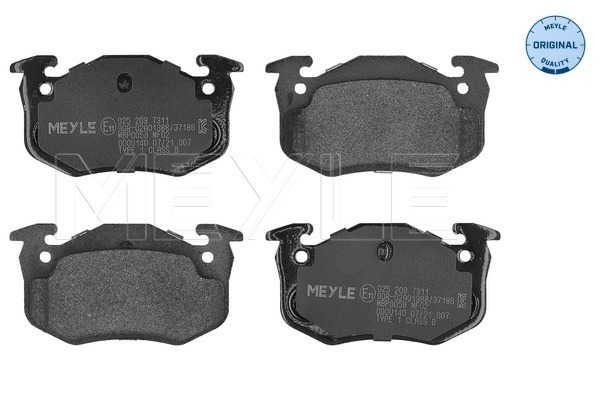 Brake Pad Set, disc brake (025 209 7311)