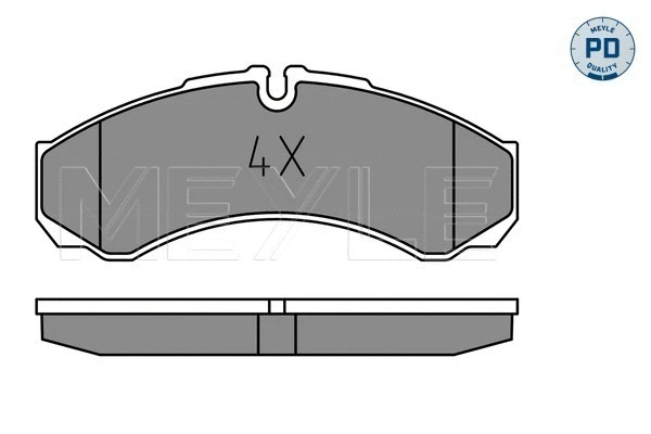 Brake Pad Set, disc brake (025 291 2120/PD)
