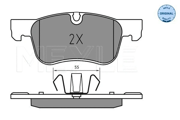 Brake Pad Set, disc brake (025 258 3617)