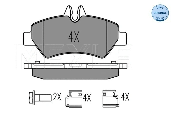 Brake Pad Set, disc brake (025 291 9019)