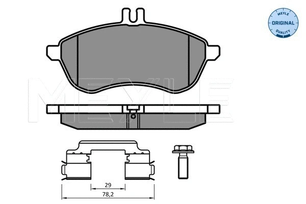 Brake Pad Set, disc brake (025 243 0620/K2)