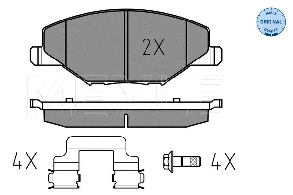 Brake Pad Set, disc brake (025 256 8118)