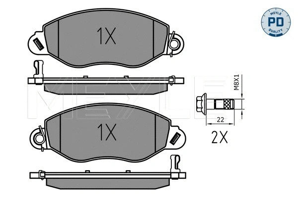 Brake Pad Set, disc brake (025 234 3418/PD)