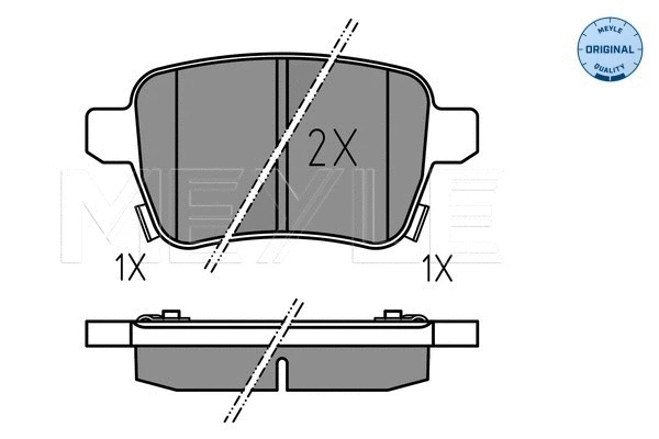 Brake Pad Set, disc brake (025 259 7317)