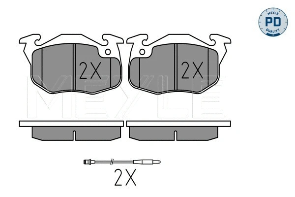 Brake Pad Set, disc brake (025 209 0518/PD)