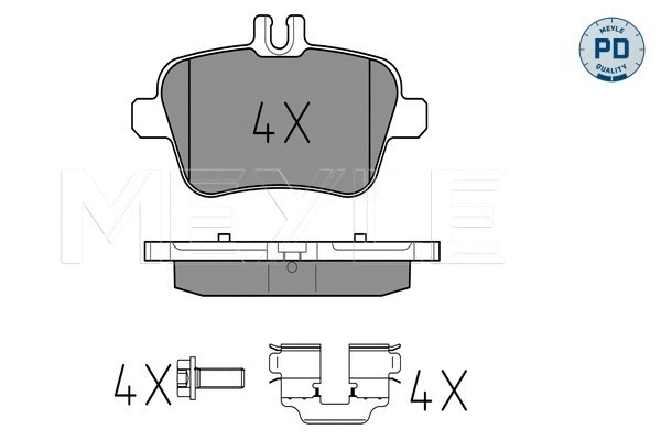 Brake Pad Set, disc brake (025 248 4818/PD)