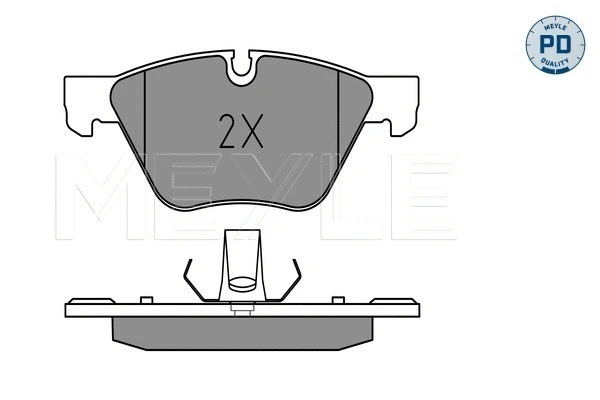 Brake Pad Set, disc brake (025 246 9719/PD)