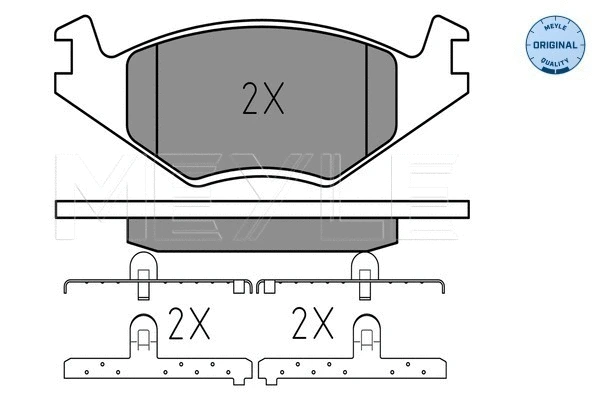 Brake Pad Set, disc brake (025 208 8719)