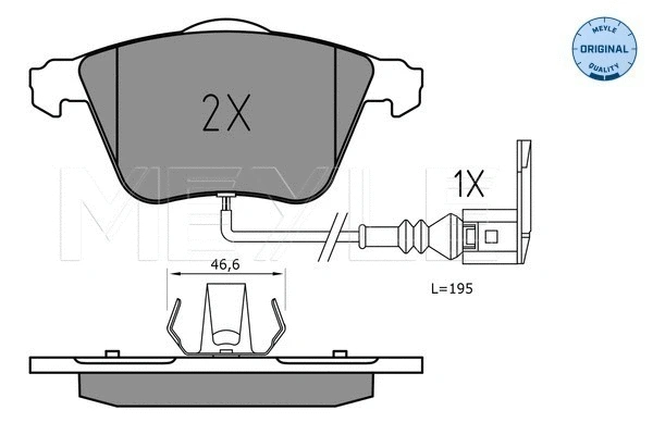 Brake Pad Set, disc brake (025 240 2120)