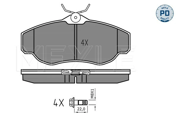 Brake Pad Set, disc brake (025 234 5219/PD)