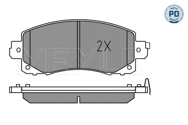 Brake Pad Set, disc brake (025 222 0117/PD)