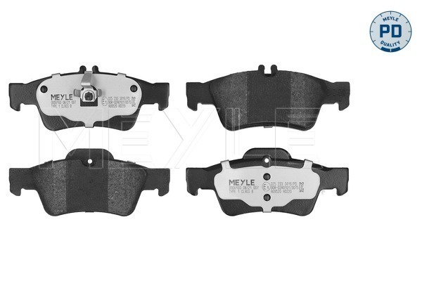 Brake Pad Set, disc brake (025 233 3416/PD)