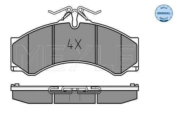 Brake Pad Set, disc brake (025 290 7620)