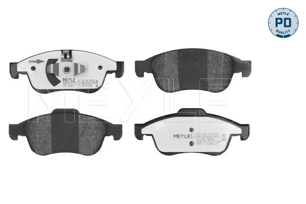 Brake Pad Set, disc brake (025 249 1418/PD)