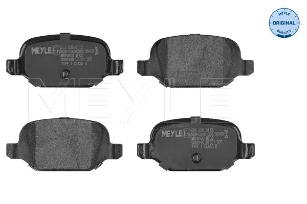 Brake Pad Set, disc brake (025 236 0113)