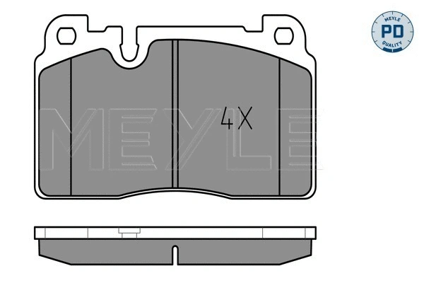 Brake Pad Set, disc brake (025 256 4316/PD)
