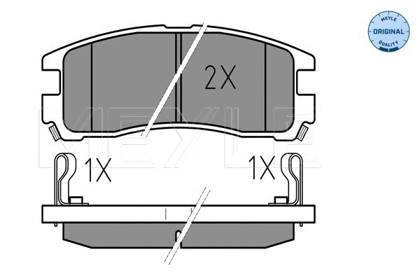 Brake Pad Set, disc brake (025 217 0615/W)