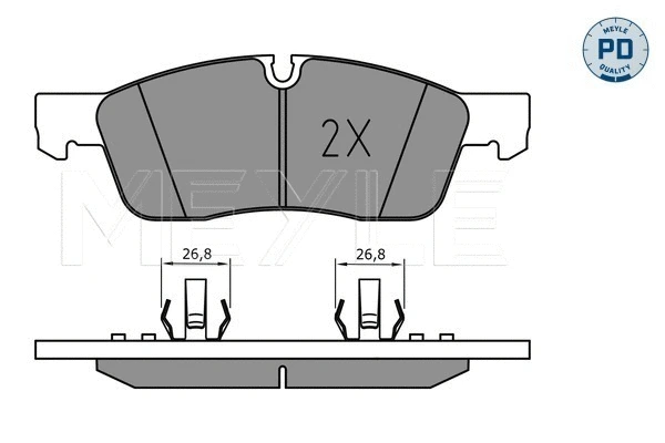 Brake Pad Set, disc brake (025 251 9219/PD)