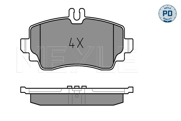 Brake Pad Set, disc brake (025 239 0319/PD)