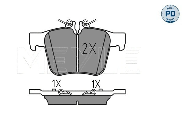 Brake Pad Set, disc brake (025 253 5416/PD)