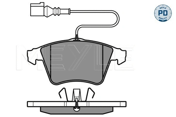 Brake Pad Set, disc brake (025 237 4719/PD)