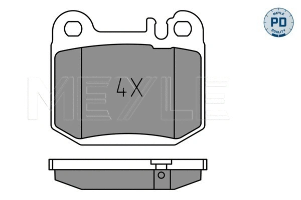 Brake Pad Set, disc brake (025 231 5715/PD)