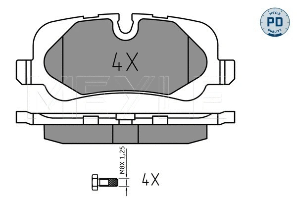 Brake Pad Set, disc brake (025 241 9217/PD)