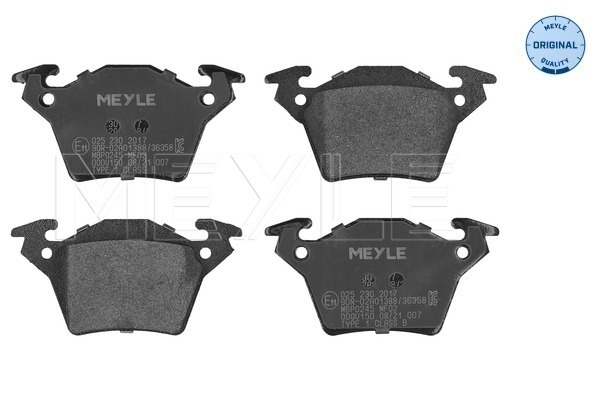 Brake Pad Set, disc brake (025 230 2017)