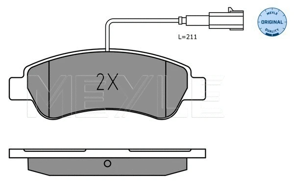 Brake Pad Set, disc brake (025 220 4119)