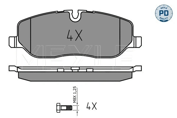 Brake Pad Set, disc brake (025 241 9118/PD)