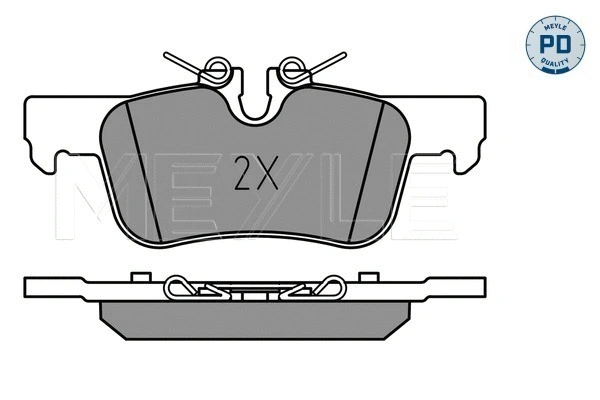 Brake Pad Set, disc brake (025 253 3116/PD)