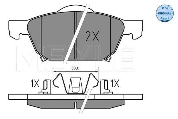 Brake Pad Set, disc brake (025 258 0417)
