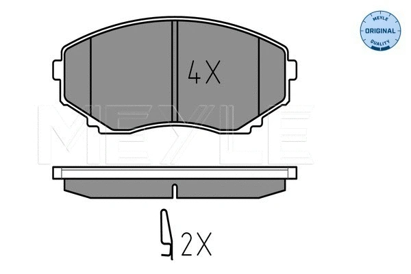 Brake Pad Set, disc brake (025 235 1516/W)