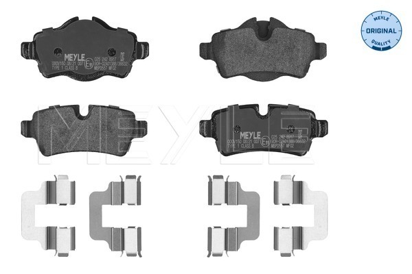 Brake Pad Set, disc brake (025 242 8917)