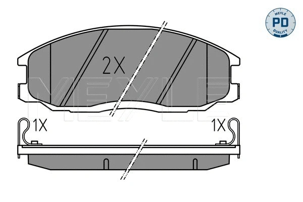Brake Pad Set, disc brake (025 235 6916/PD)