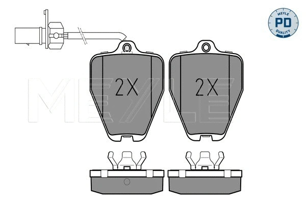 Brake Pad Set, disc brake (025 214 5218/PD)