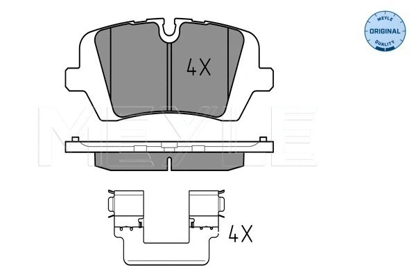 Brake Pad Set, disc brake (025 257 2016)