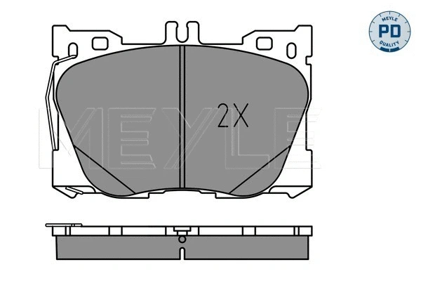 Brake Pad Set, disc brake (025 225 8618/PD)