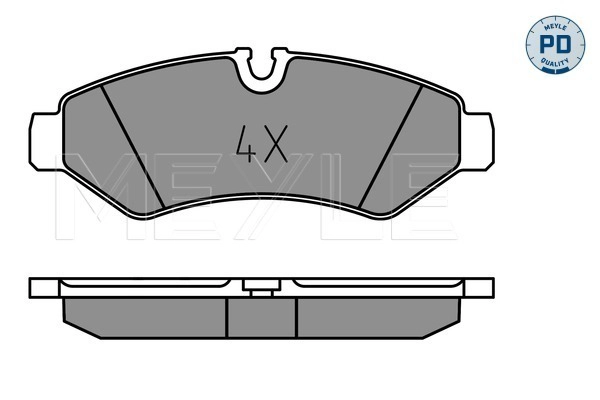Brake Pad Set, disc brake (025 207 4720/PD)