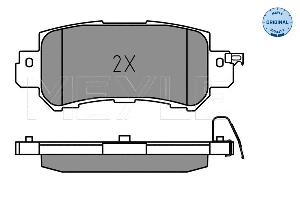 Brake Pad Set, disc brake (025 255 4014)