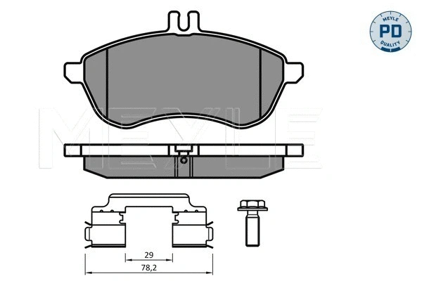 Brake Pad Set, disc brake (025 243 0620-2/PD)