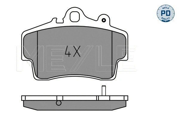 Brake Pad Set, disc brake (025 219 3715/PD)