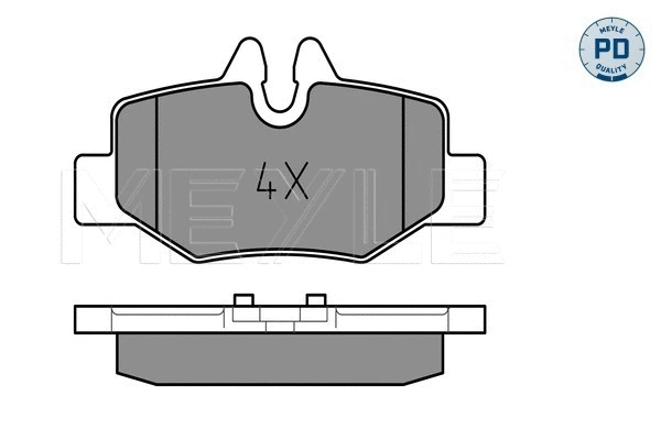 Brake Pad Set, disc brake (025 240 0817/PD)