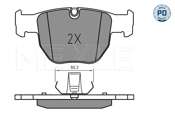 Brake Pad Set, disc brake (025 233 9719/PD)