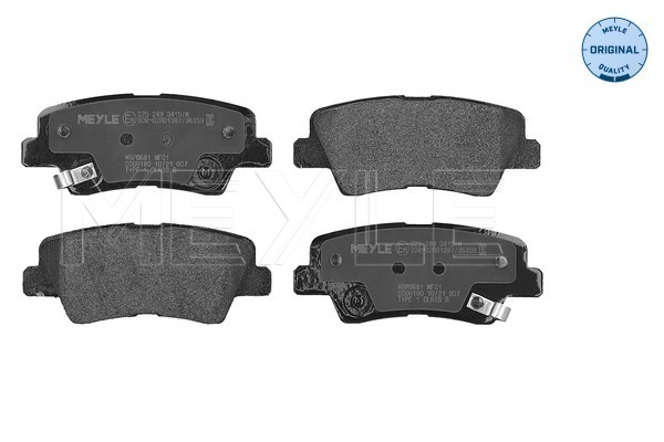 Brake Pad Set, disc brake (025 249 3415/W)